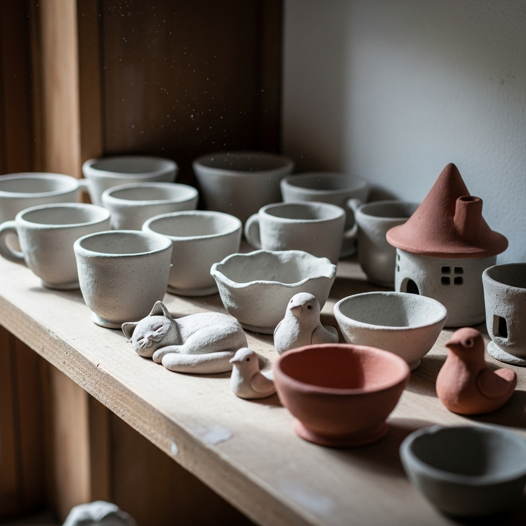 Высыхающие изделия из глины